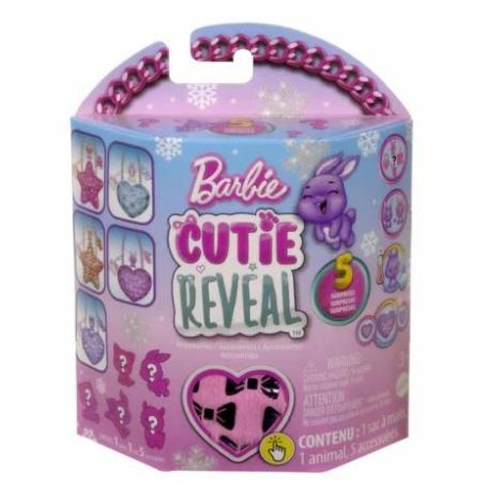 Barbie: Cutie Reveal - Pink Heart Purse Accessories (HKR38) Mattel